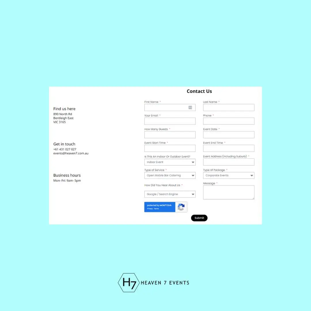 Heaven 7 Events Contact Form heaven-7-events-contact-form